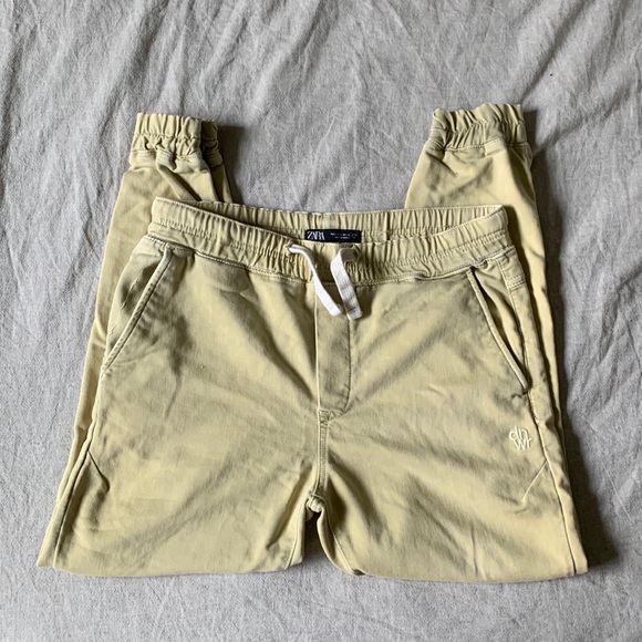 Men’s Joggers. ZARA. SWEATPANTS YELLOW SIZE L - Picture 1 of 5
